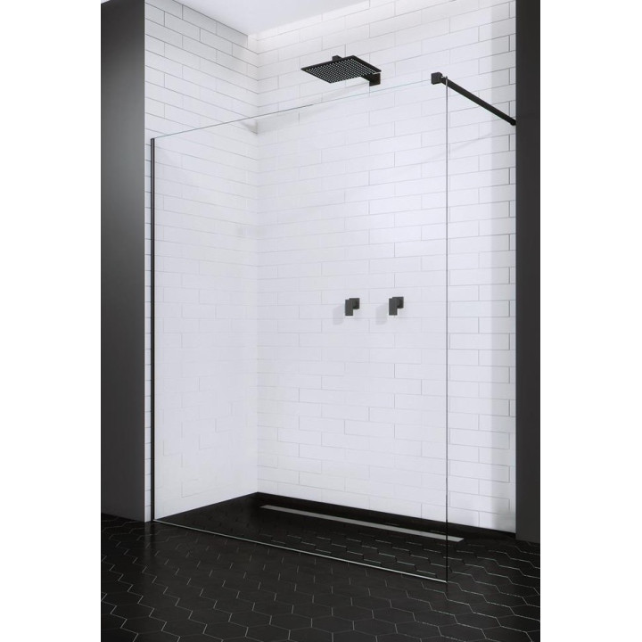 Ścianka Walk-In Radaway Modo New Black I 120, szkło przejrzyste- sanitbuy.pl