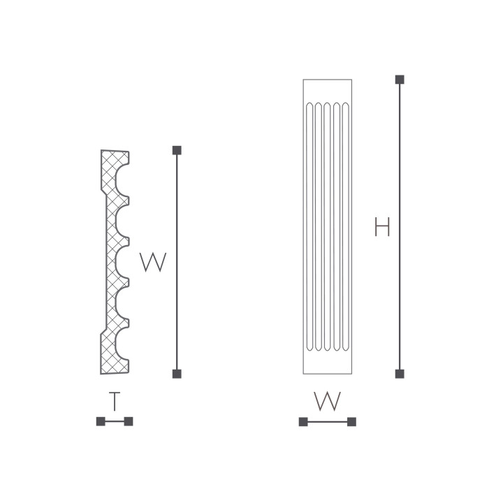 Pilaster trzon NMC Arstyl 2020x170- sanitbuy.pl