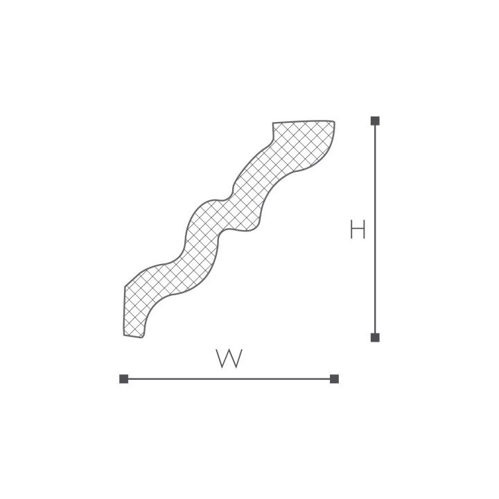 Listwa przysufitowa NMC Nomastyl 105x95x2000 mm- sanitbuy.pl