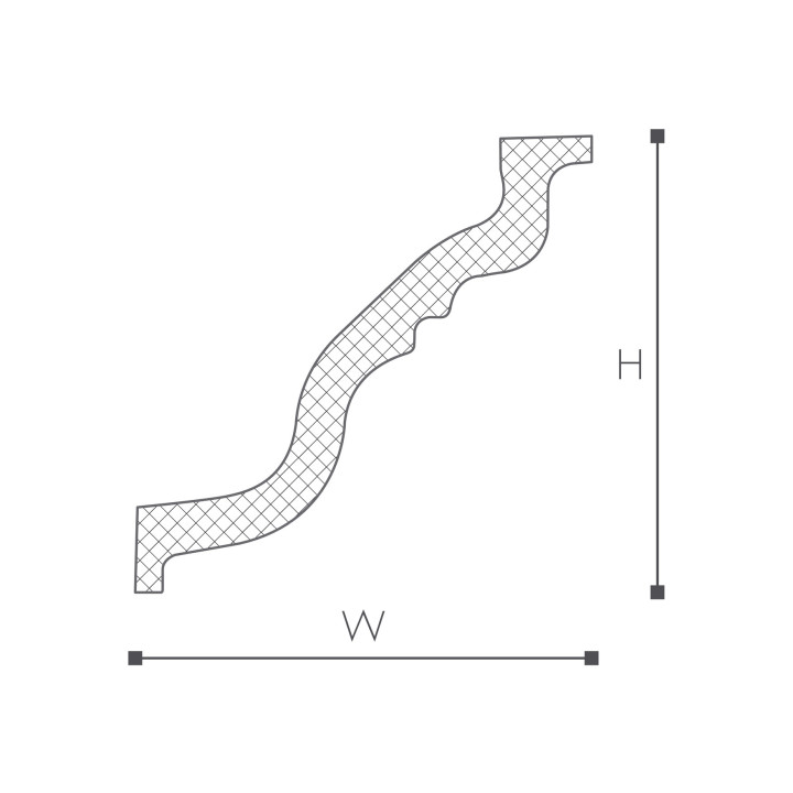 Listwa przysufitowa NMC Nomastyl 150x150x2000 mm- sanitbuy.pl