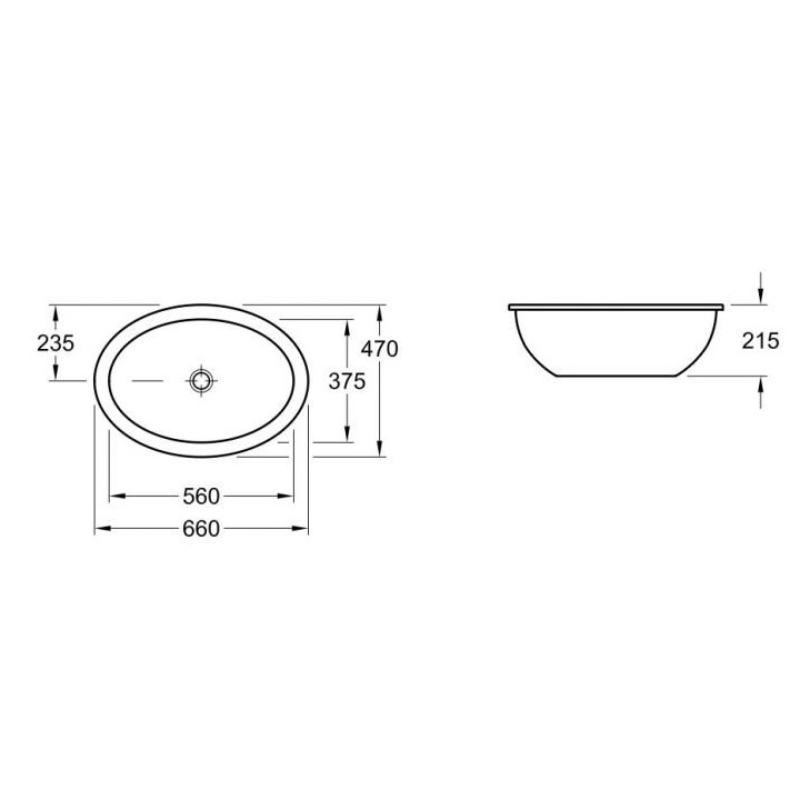 Umywalka podblatowa Villeroy&Boch Loop&Friends 53x32cm, Weiss Alpin- sanitbuy.pl