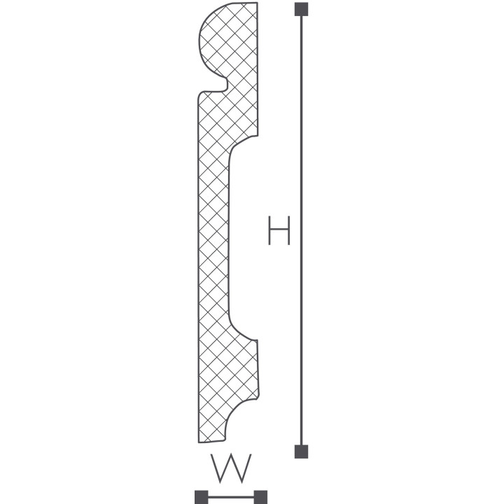 Listwa przypodłogowa NMC Wallstyl 150x20x2000- sanitbuy.pl