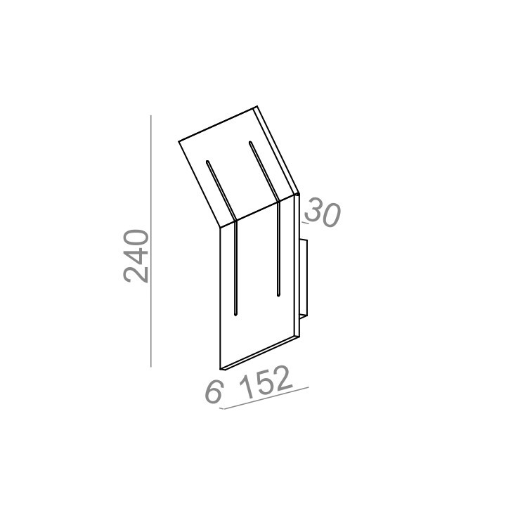 Kinkiet AQForm Cadva 111x2 QRLED, biały mat- sanitbuy.pl