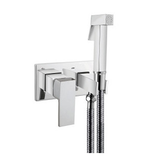 Kwadrat Bateria bidetowa podtynkowa chrom- sanitbuy.pl