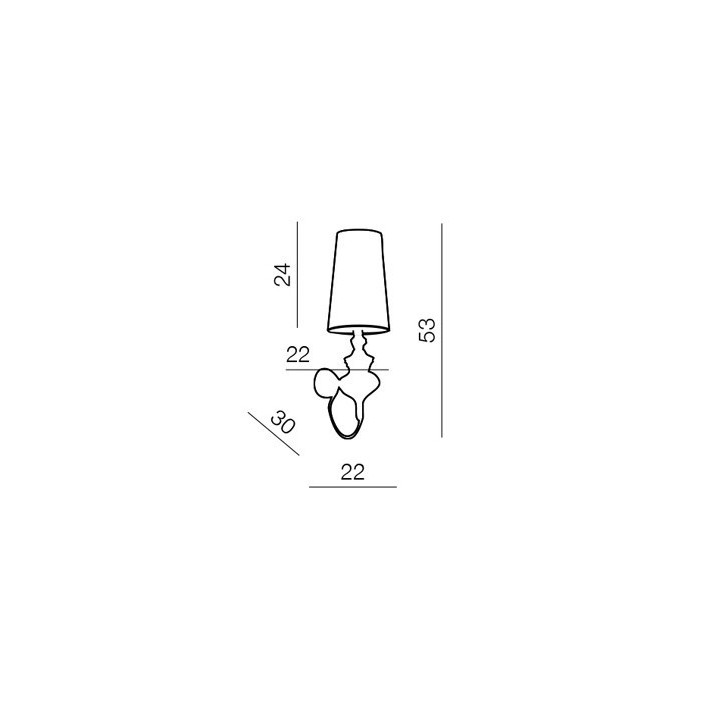 Kinkiet Azzardo Baroco Black- sanitbuy.pl