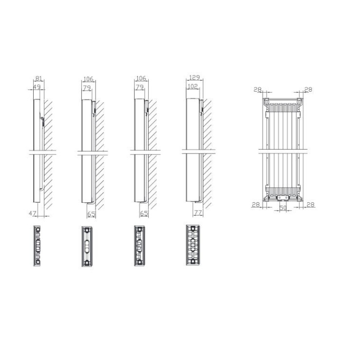 Grzejnik Enix Hiacynt (H-608) 55,5x77,3 cm - biały mat- sanitbuy.pl