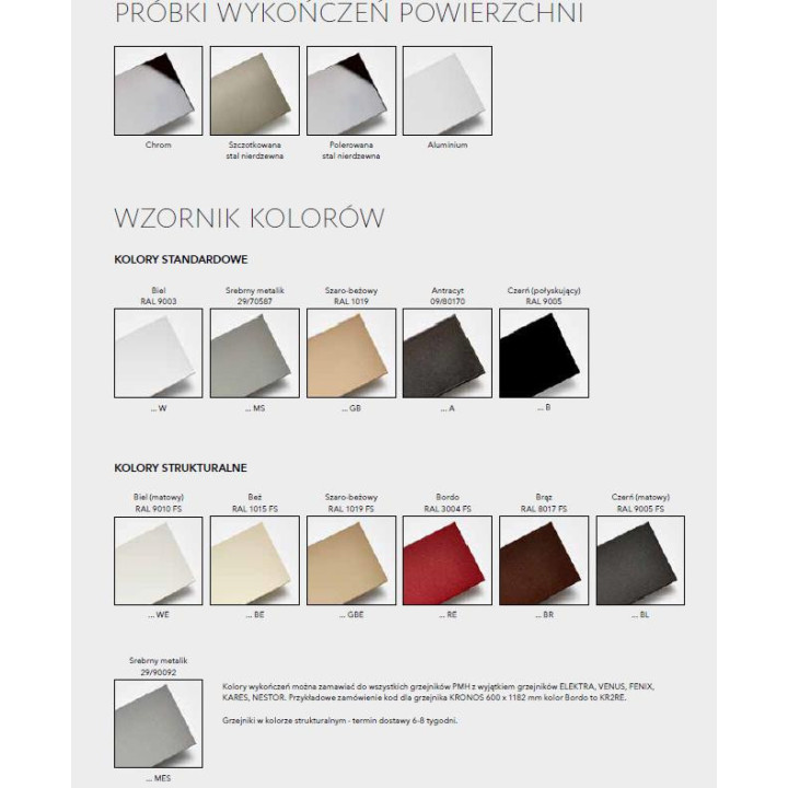 Grzejnik P.M.H. Sorano 50x79 cm - biały- sanitbuy.pl