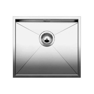 Zlewozmywak stalowy jednokomorowy Blanco Zerox 450-U 49x44 cm podwieszany bez korka automatycznego, stalowy - sanitbuy.pl