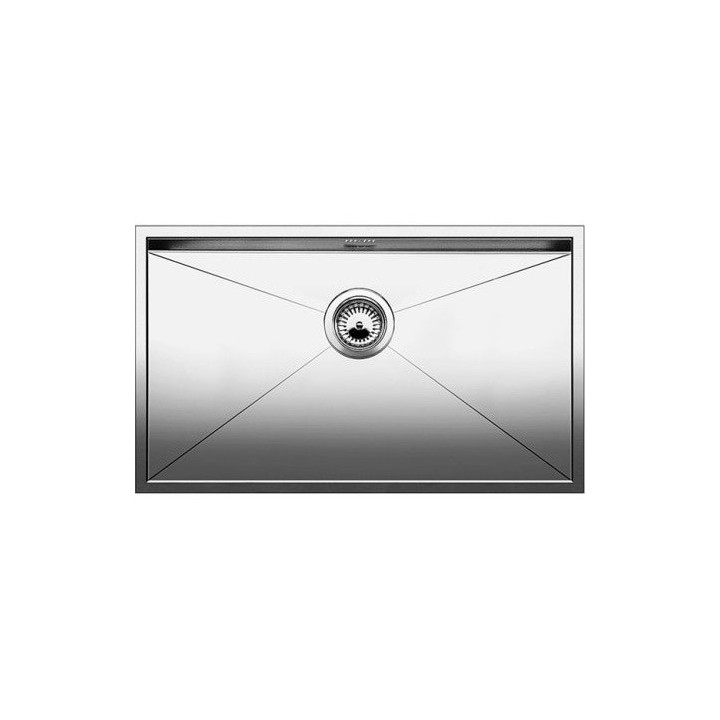 Zlewozmywak stalowy jednokomorowy Blanco Zerox 550-U 59x44 cm podwieszany bez korka automatycznego, stalowy - sanitbuy.pl