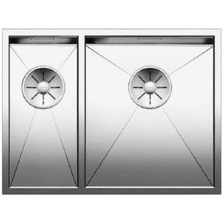 Zlewozmywak stalowy jednokomorowy Blanco Zerox 700-U 74x44 cm podwieszany bez korka automatycznego, stalowy - sanitbuy.pl