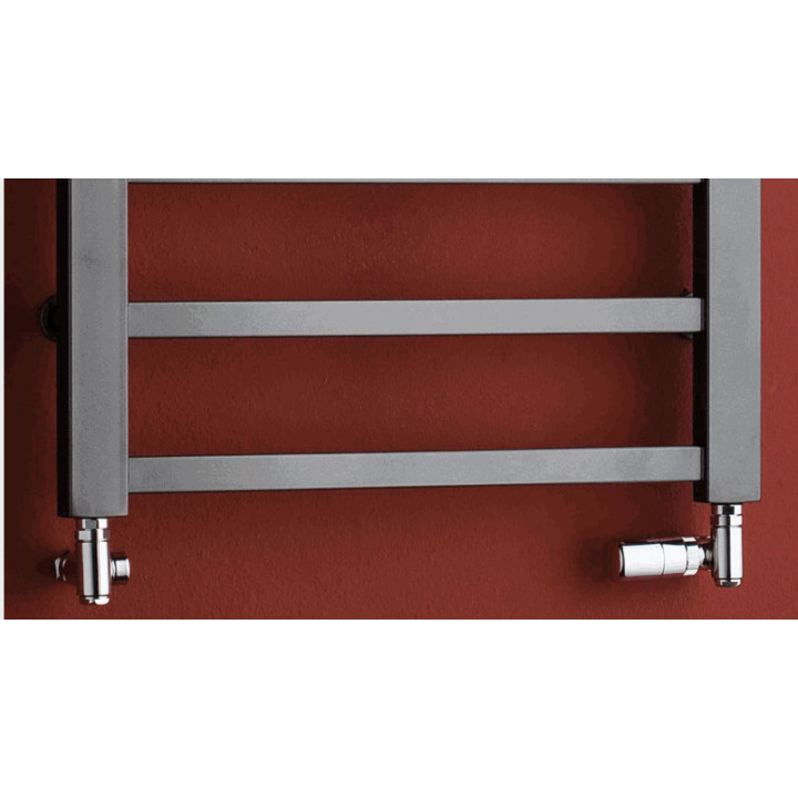 Zestaw zaworowy P.M.H. Combi termostatyczny ze zintegrowanym trójnikiem, kątowy, lewy - chrom- sanitbuy.pl