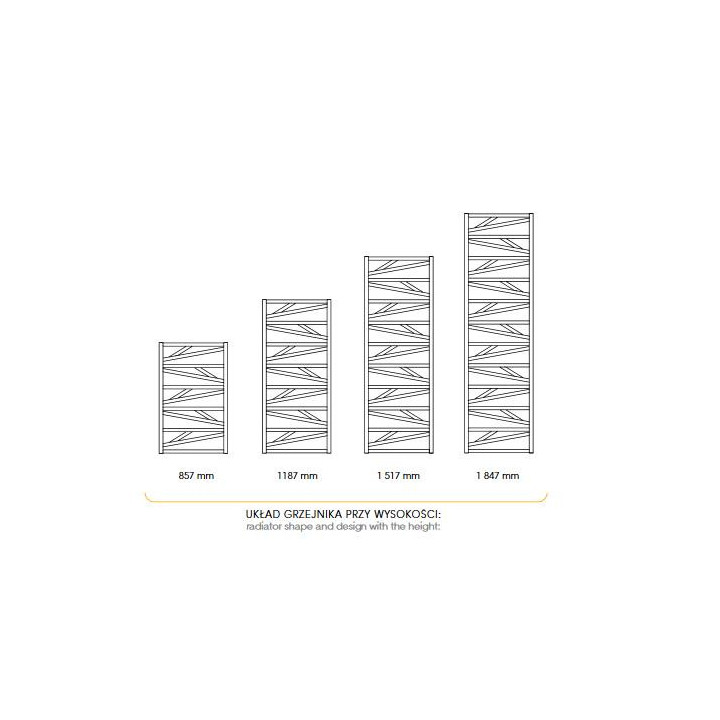 Grzejnik Instal-Projekt Poppy 60x163 cm - biały- sanitbuy.pl