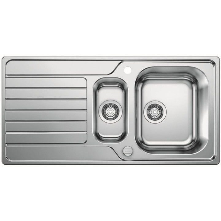 Zlewozmywak odwracalny Blanco Dinas 45 S bez korka automatycznego, stalowy- sanitbuy.pl