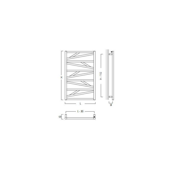 Grzejnik Instal-Projekt Poppy 60x163 cm - biały- sanitbuy.pl