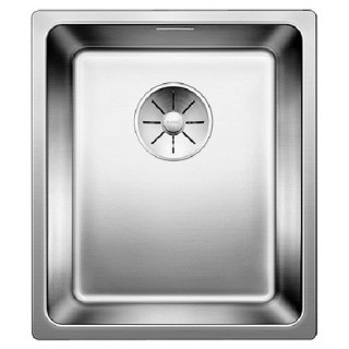 Zlewozmywak stalowy jednokomorowy Blanco Andano 400-U 44x44 cm podwieszany, bez korka automatycznego, stalowy - sanitbuy.pl