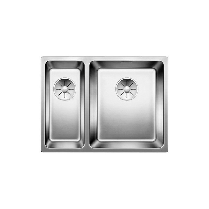 Zlewozmywak stalowy półtorakomorowy Blanco Andano 340/180-U 58,5x44 cm podwieszany, lewa komora, bez korka automatycznego, stalo