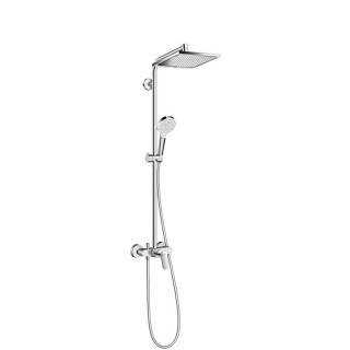 Komplet prysznicowy Hansgrohe Showerpipe Crometta E 240 1jt z baterią jednouchwytową DN15, chrom- sanitbuy.pl