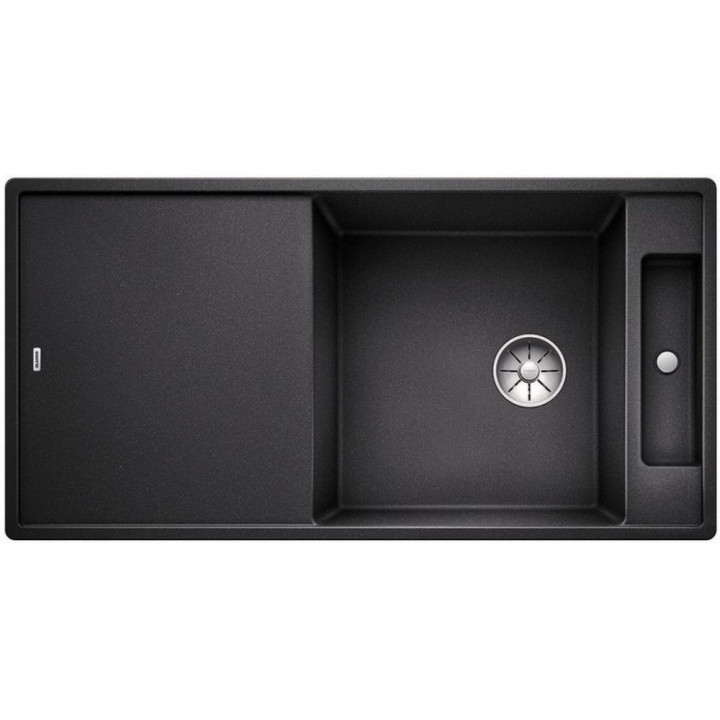 Zlew konglomeratowy + deska szklana AXIA III 6 S Blanco Silgranit prawa komora 1000x510mm kawowy- sanitbuy.pl