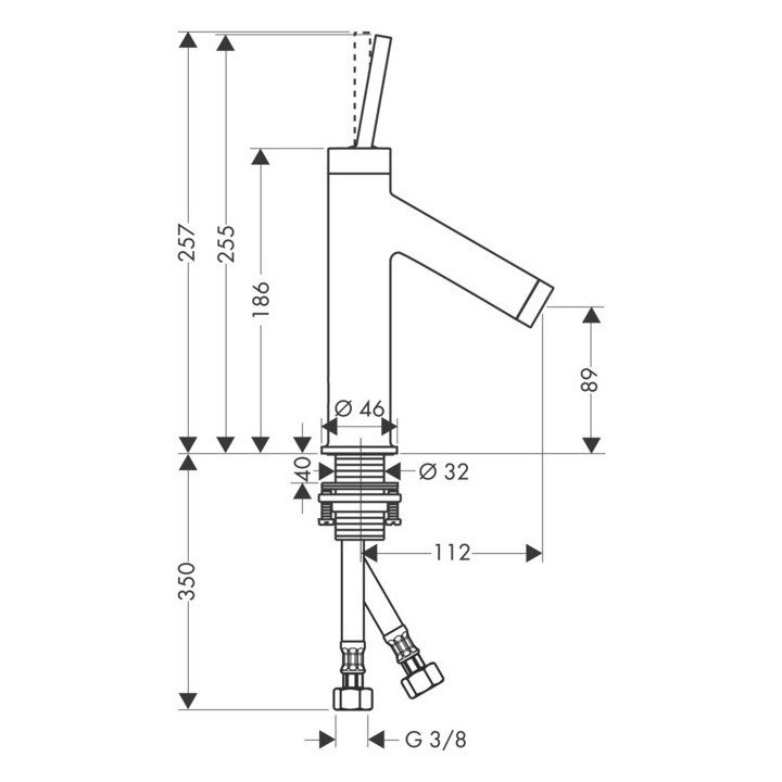Bateria Axor Starck umywalkowa z uchwytem cylindrycznym- sanitbuy.pl