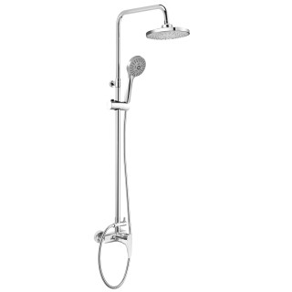 Deante Peonia zestaw prysznicowy z deszczownicą chrom- sanitbuy.pl