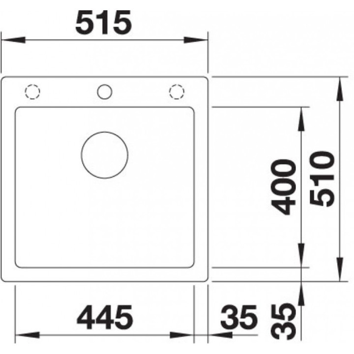 Zlew konglomeratowy COLLECTIS 6 S InFino Blanco Silgranit 1000x510mm komora prawa z korkiem kawowy- sanitbuy.pl