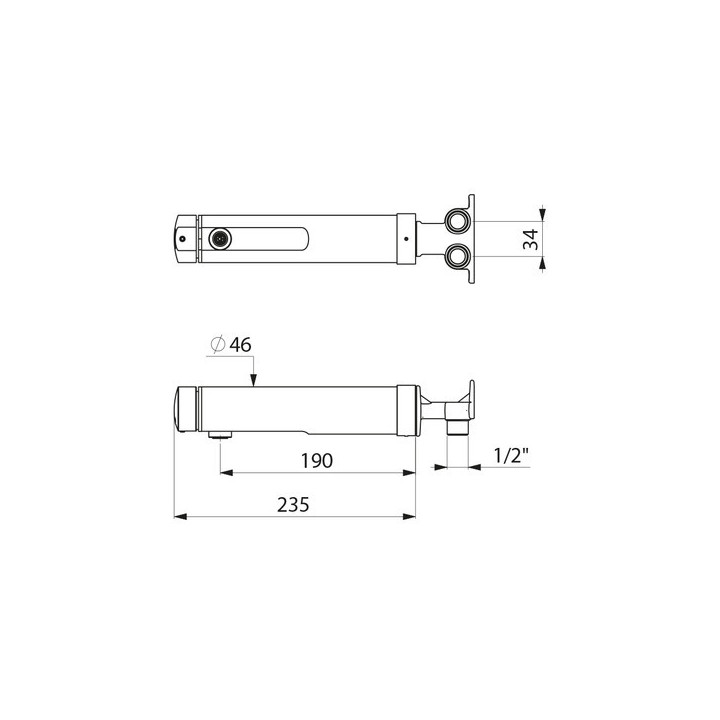 Bateria czasowa Delabie TEMPOMIX 3, delikatne uruchamianie, chrom- sanitbuy.pl