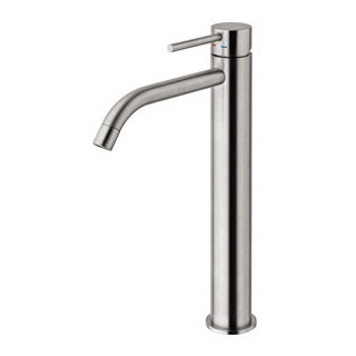 Bateria umywalkowa stojąca wysoka z korkiem automatycznym Paffoni Light czarny mat- sanitbuy.pl