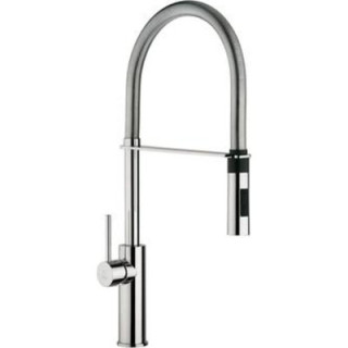 Bateria zlewozmywakowa ze srebrnym wężem Paffoni Light chrom- sanitbuy.pl