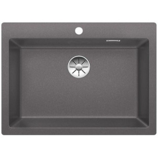 Blanco Pleon 8 Zlewozmywak granitowy Silgranit PuraDur jednokomorowy 70x51 cm bez korka automatycznego, antracytowy - sanitbuy.p