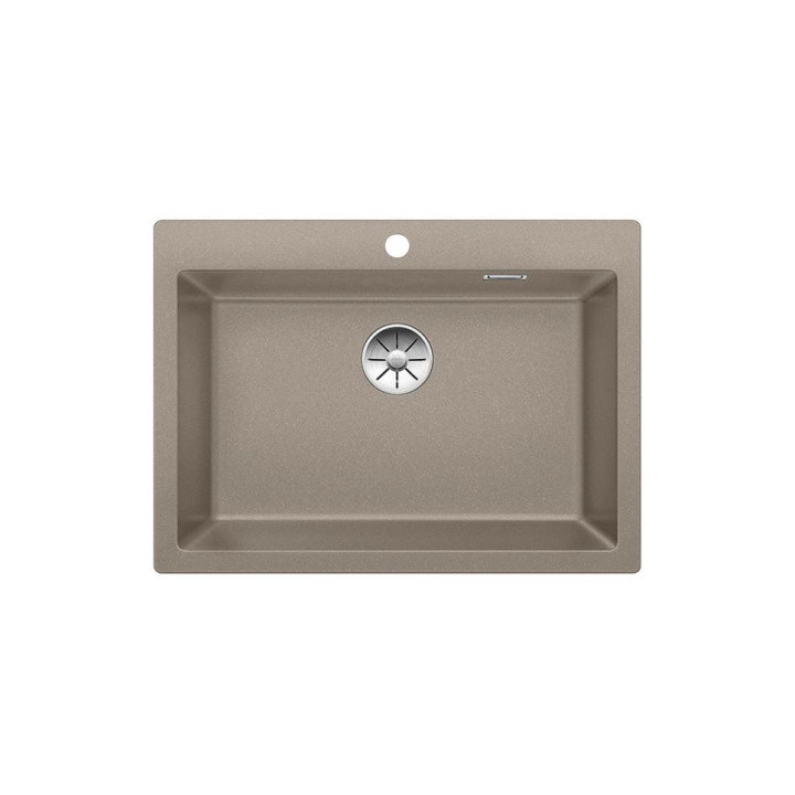 Blanco Pleon 8 Zlewozmywak granitowy Silgranit PuraDur jednokomorowy 70x51 cm bez korka automatycznego, szampan- sanitbuy.pl