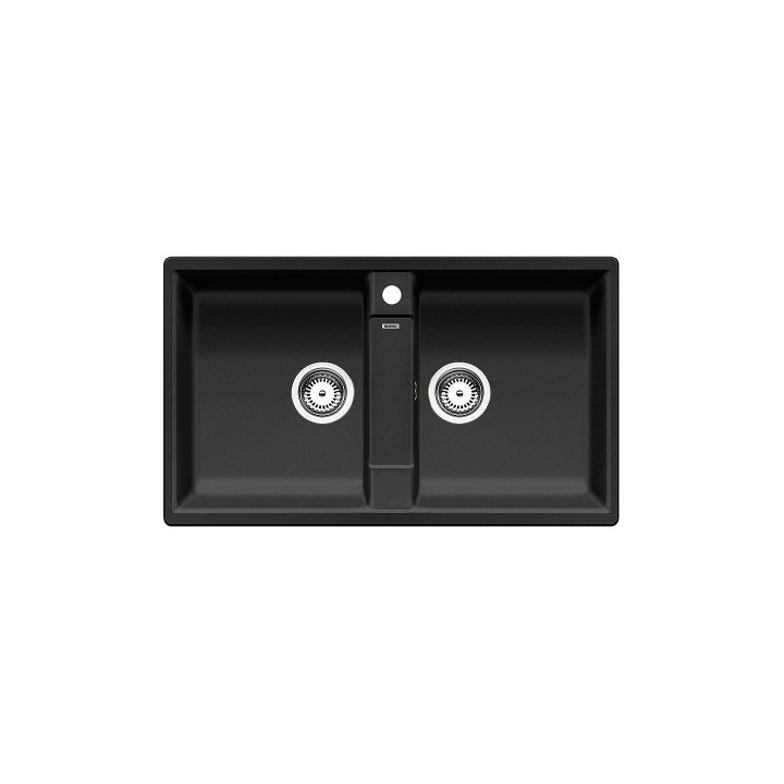 Blanco ZIA 9 Siligranit PuraDur bez korka automatycznego 86x50cm 2 komorowy, antracyt- sanitbuy.pl