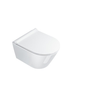 Miska wc wisząca Catalano Zero New Flush, 50x35, bezrantowa, biały