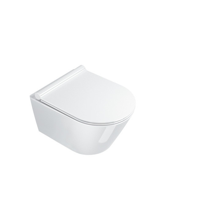 Miska wc wisząca Catalano Zero New Flush, 50x35, bezrantowa, biały