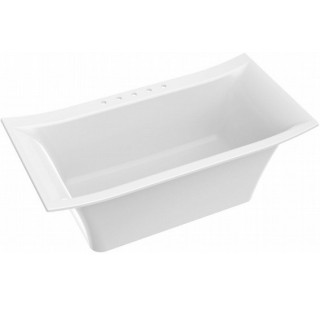 Wanna wolnostojąca, Sanitti DUE, 1625x820x603, bez przelewu, biały 