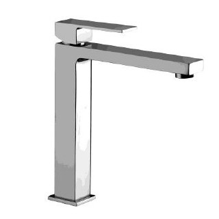 Bateria umywalkowa  Paffoni Elle, pionowa, z korkiem klik-klak, czarny mat, EL081KNO, Nr. kat. EL081KNO