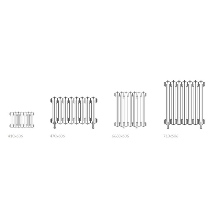 Grzejnik Terma Angus Horizontal 60x162 cm - biały/ kolor