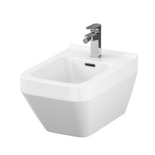 Bidet wiszący Cersanit Crea,  52x35,5 cm, z ukrytym mocowaniem, biały