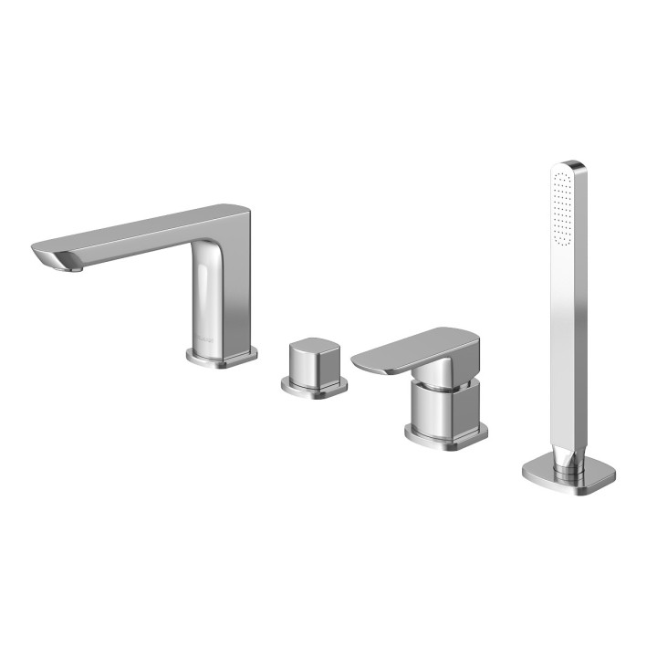 Bateria wannowa Kohlman Foxal,  4-otworowa, z mieszaczem, chrom