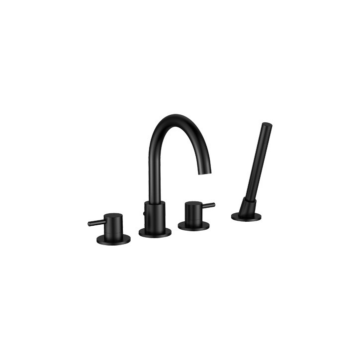 Bateria wannowa 4-otworowa Omnires Y czerń