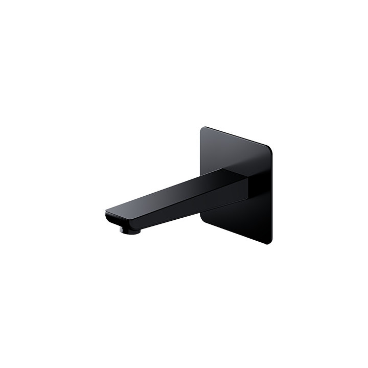 Wylewka ścienna Omnires Parma czarny mat