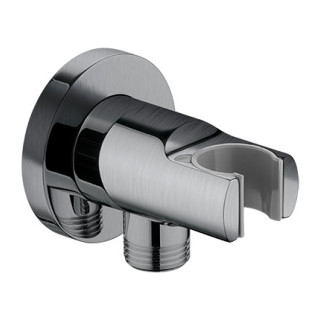 Przyłącze kątowe z uchwytem Omnires nikiel