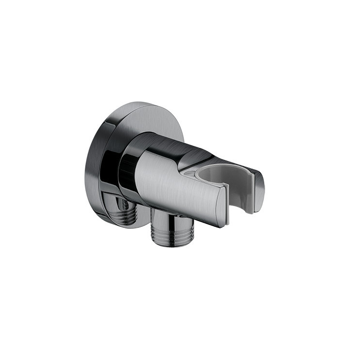 Przyłącze kątowe z uchwytem Omnires nikiel