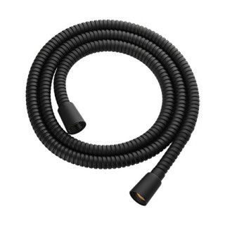 Wąż prysznicowy Omnires w osłonie stalowej 1,25 m - czarny mat