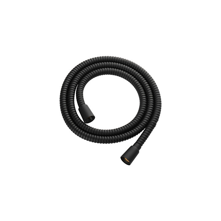 Wąż prysznicowy Omnires w osłonie stalowej 1,25 m - czarny mat