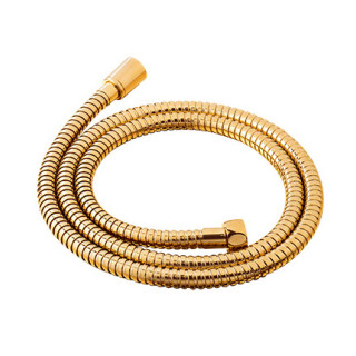 Wąż prysznicowy w osłonie mosiężnej Omnires dł -150 cm, złoto