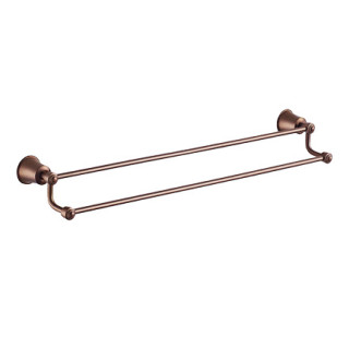 Wieszak podwójny na ręcznik Omnires Art Line 65 cm, miedź antyczna- sanitbuy.pl