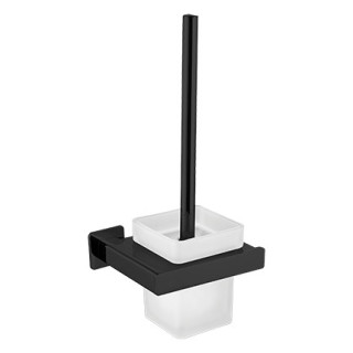 Szczotka toaletowa wisząca Omnires Nelson czarny mat