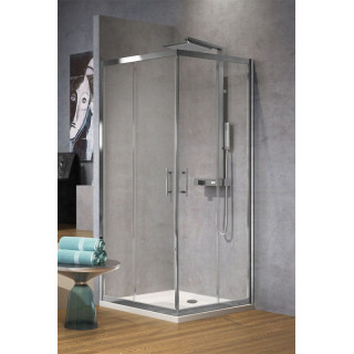 PYTAJ O RABAT ! Kabina Novellini Zephyros F ścianka boczna 118-121 cm, szkło przeźroczyste, profil chrom