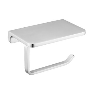 Uchwyt na papier z półką na telefon Omnires Uni chrom