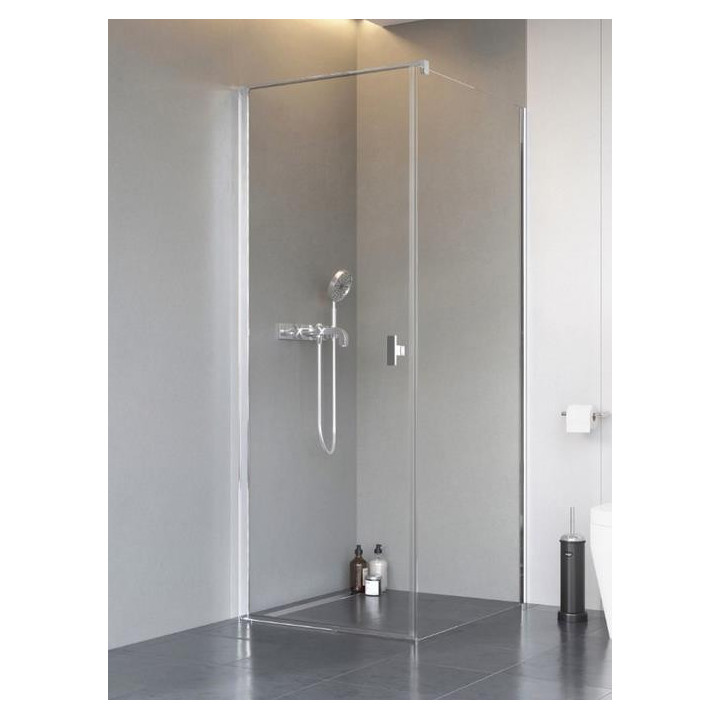 Kabina Radaway Eos KDJ 100, wymiary: 1000x1000x1970 mm prostokątna prawa z drzwiami jednoczęściowymi, szkło przejrzyste